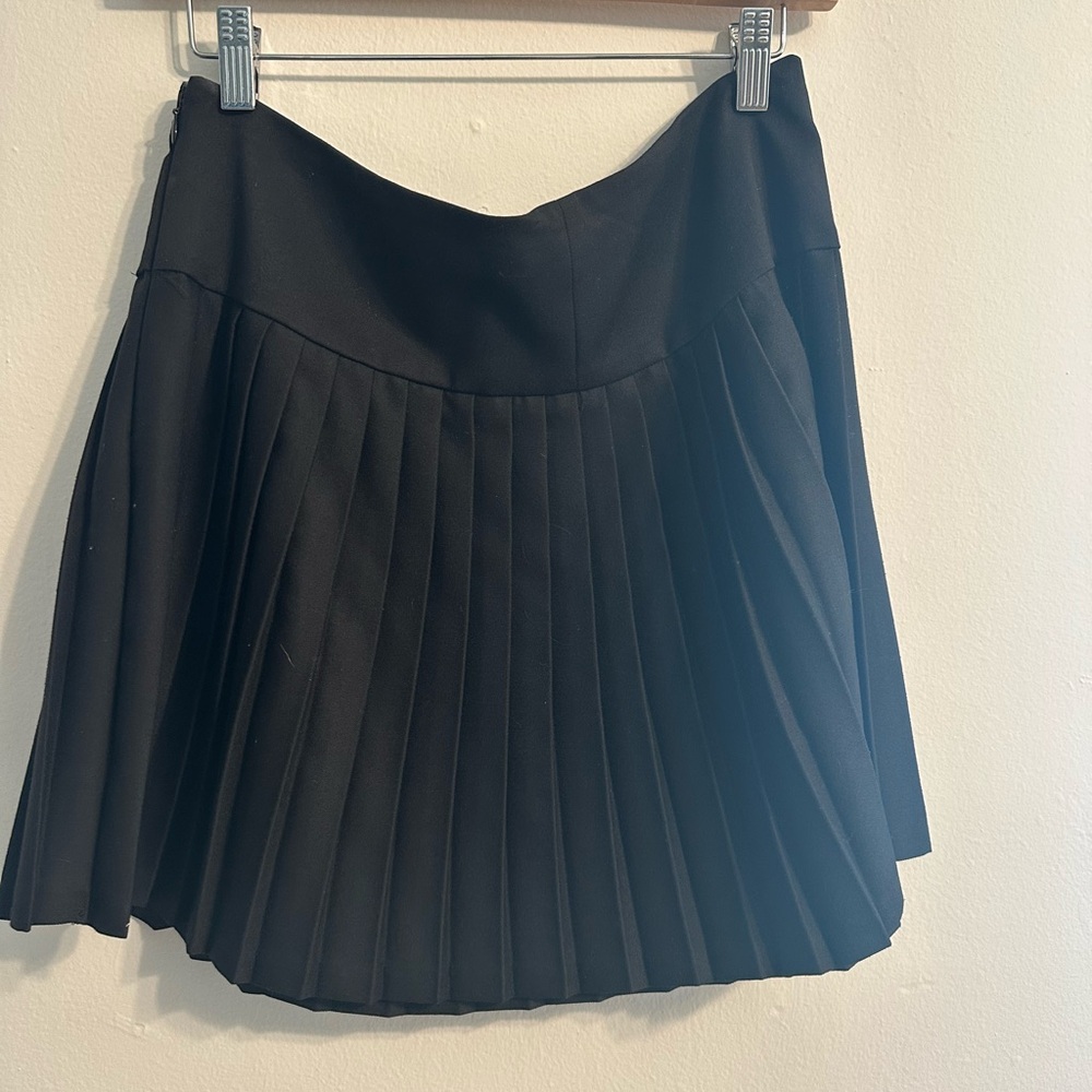 Elegant Black Pleated Skirt